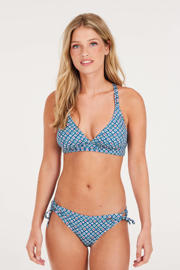 thumbnail: Protest voorgevormde triangel bikinitop MIXSUPERO blauw/wit/roze
