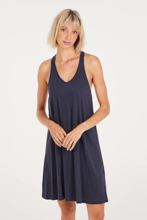 jurk met open rug ink blue