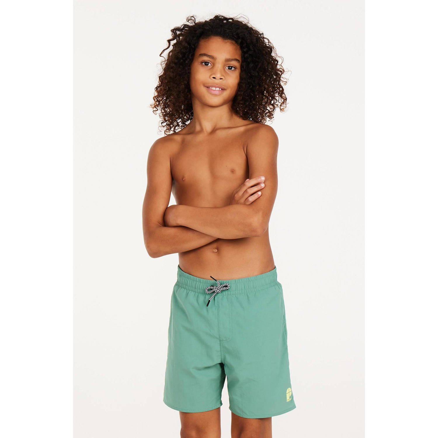 Protest zwemshort CULTURE JR groen Jongens Polyamide Effen 104