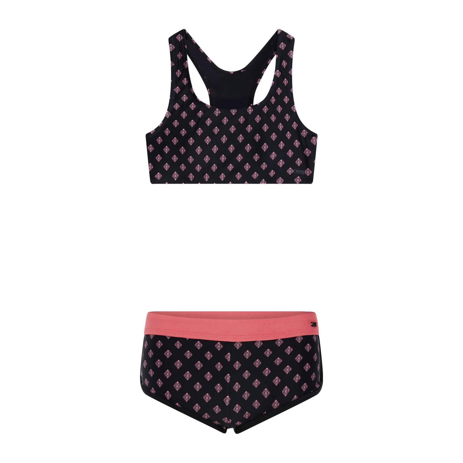 Protest crop bikini PRTMIRROR JR zwart roze