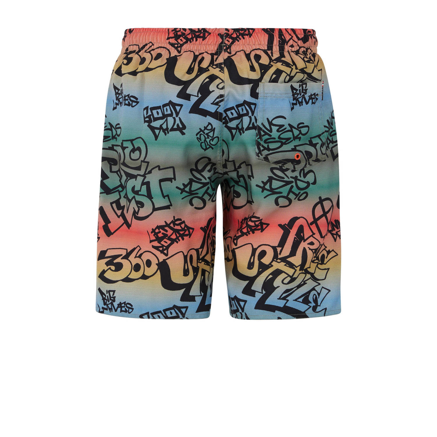 Protest zwemshort PRTNIO JR groen blauw rood geel Jongens Polyester All over print 104