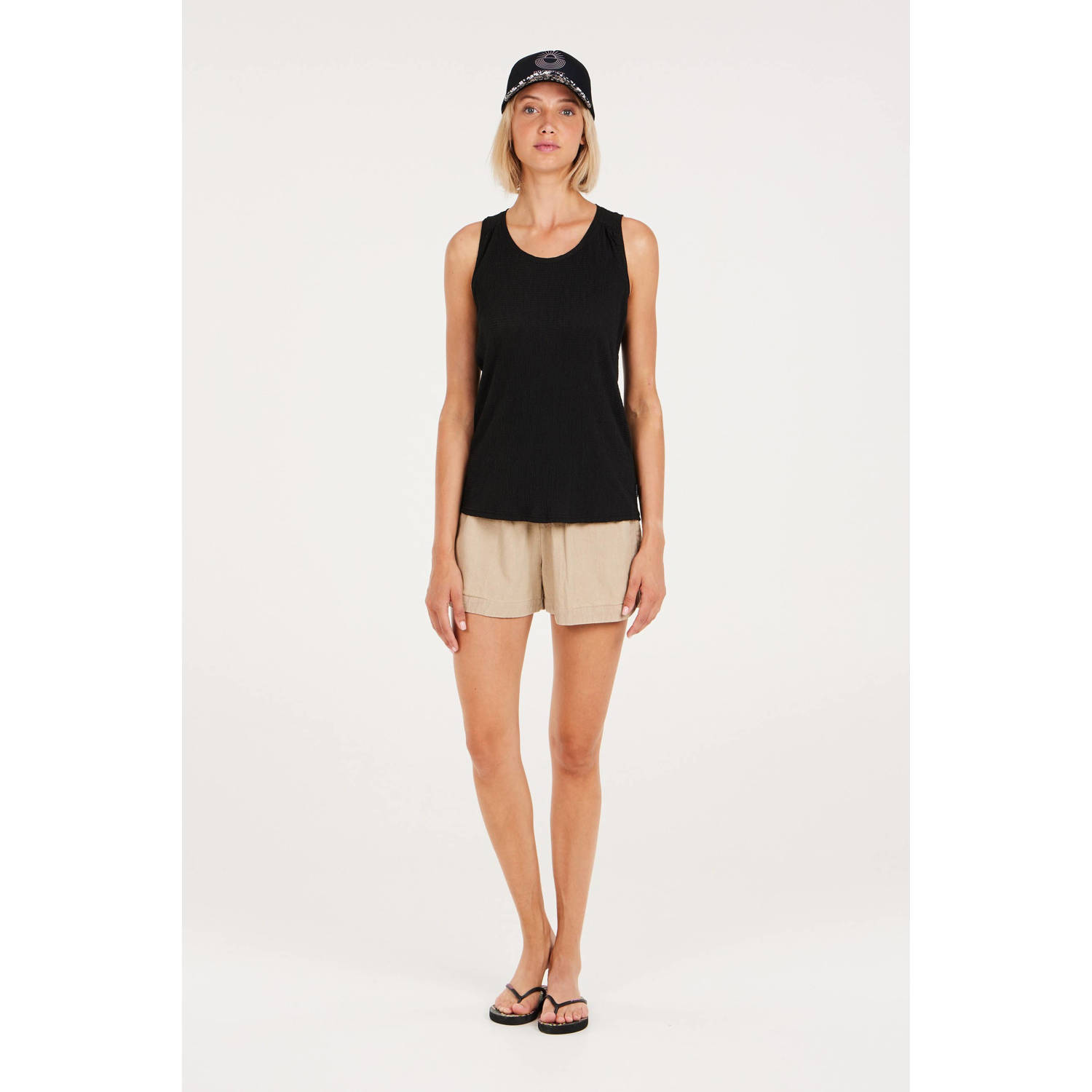 Protest loose fit short beige