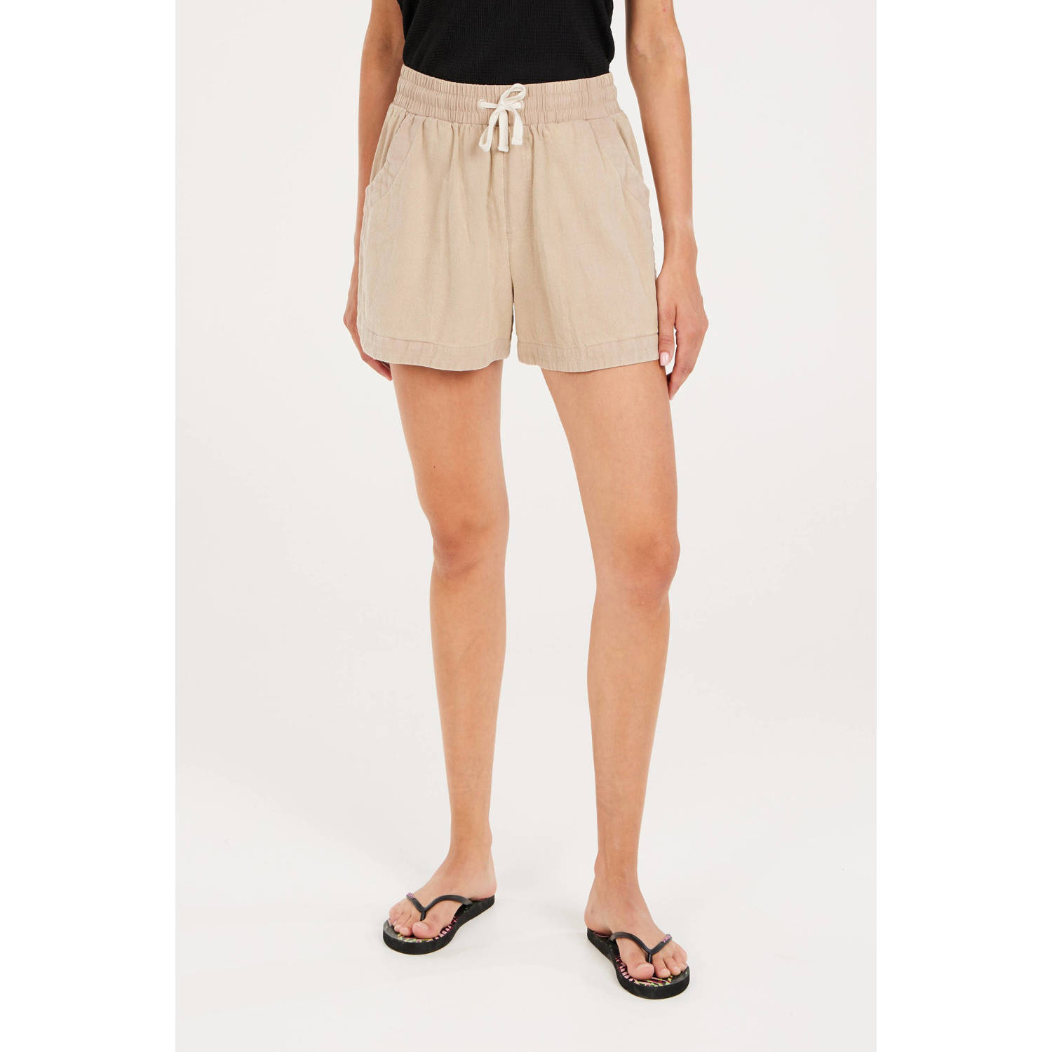 Protest loose fit short beige