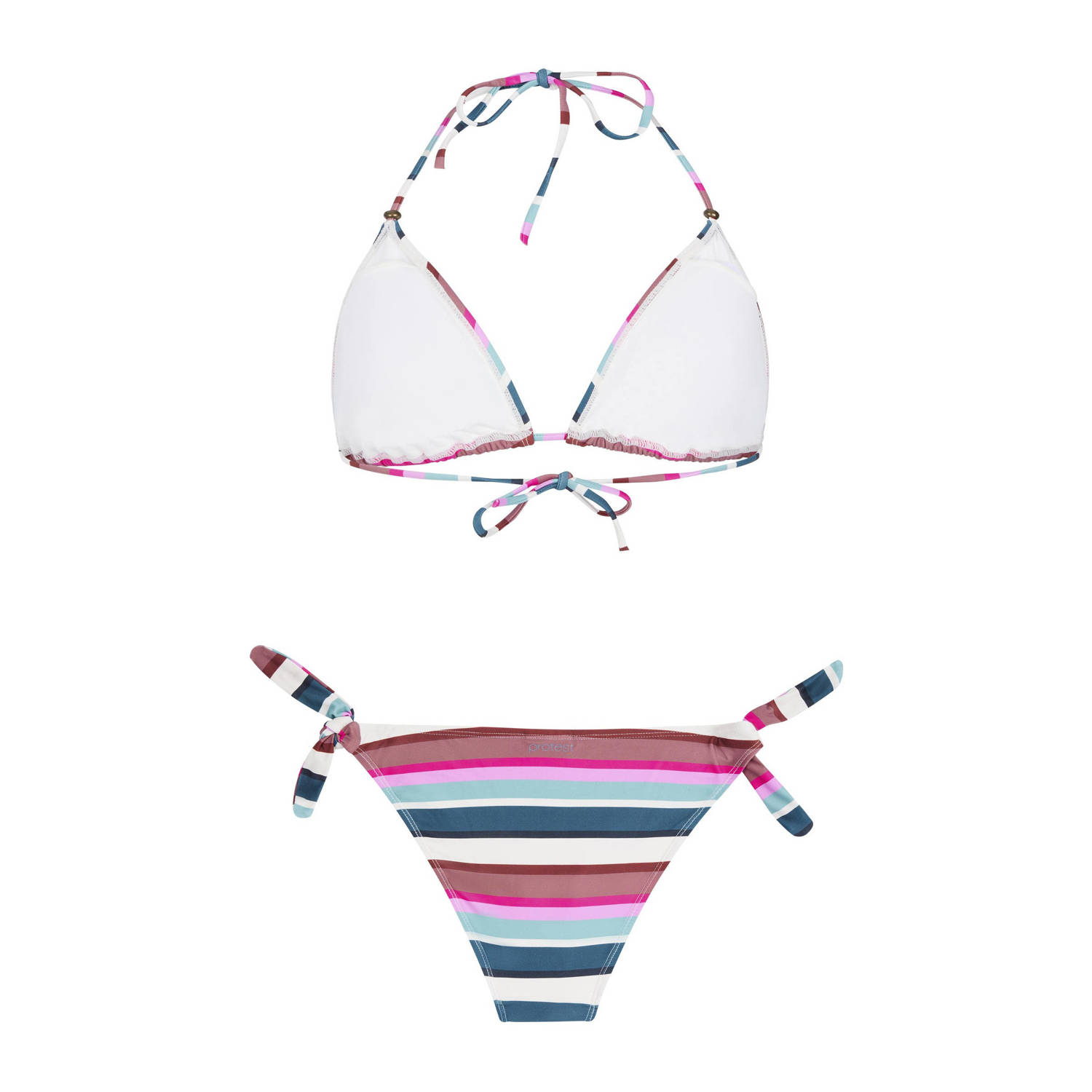 Protest voorgevormde triangel bikini PRTBANDITA roze blauw