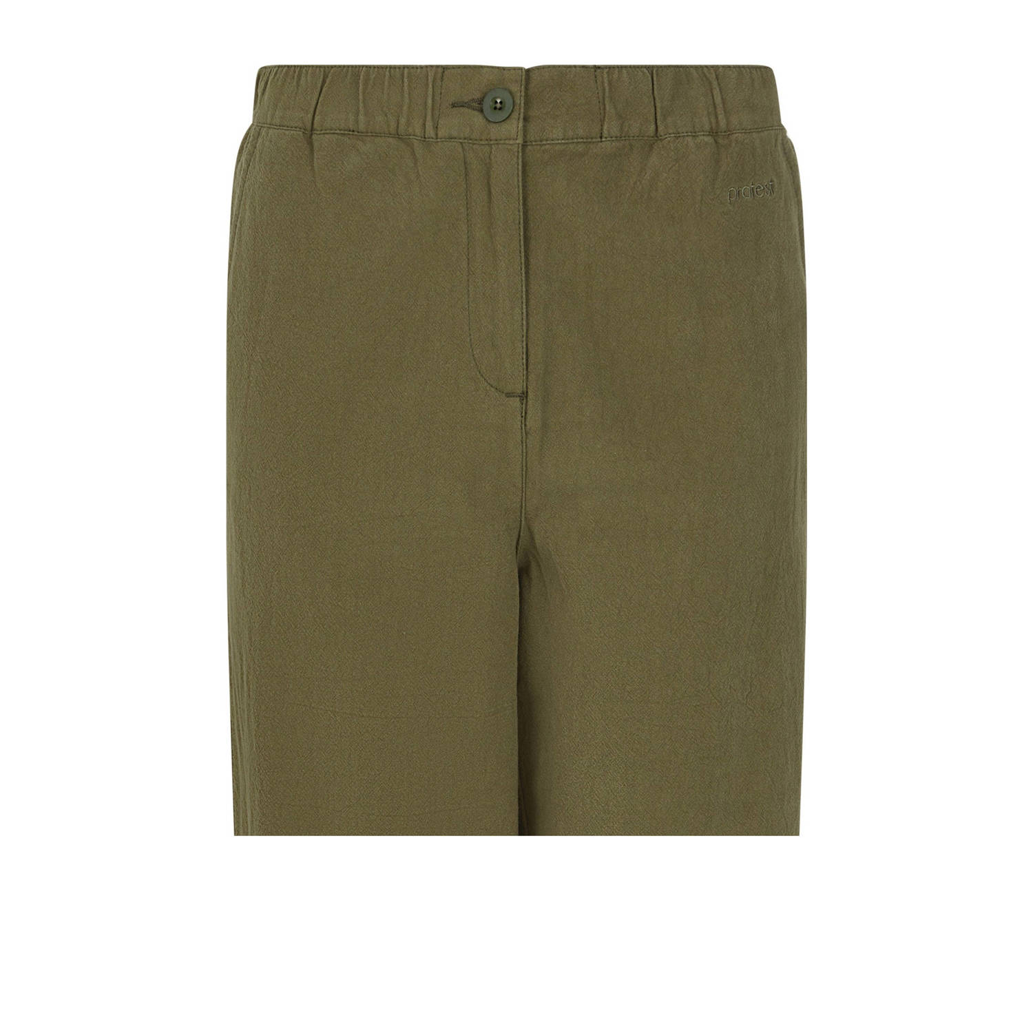Protest straight fit broek kaki