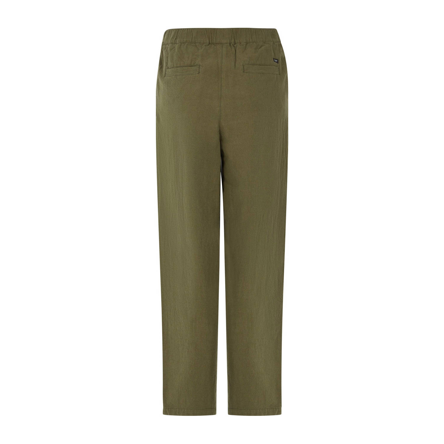 Protest straight fit broek kaki
