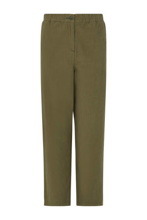 straight fit broek kaki