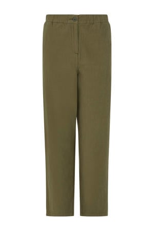 straight fit broek kaki