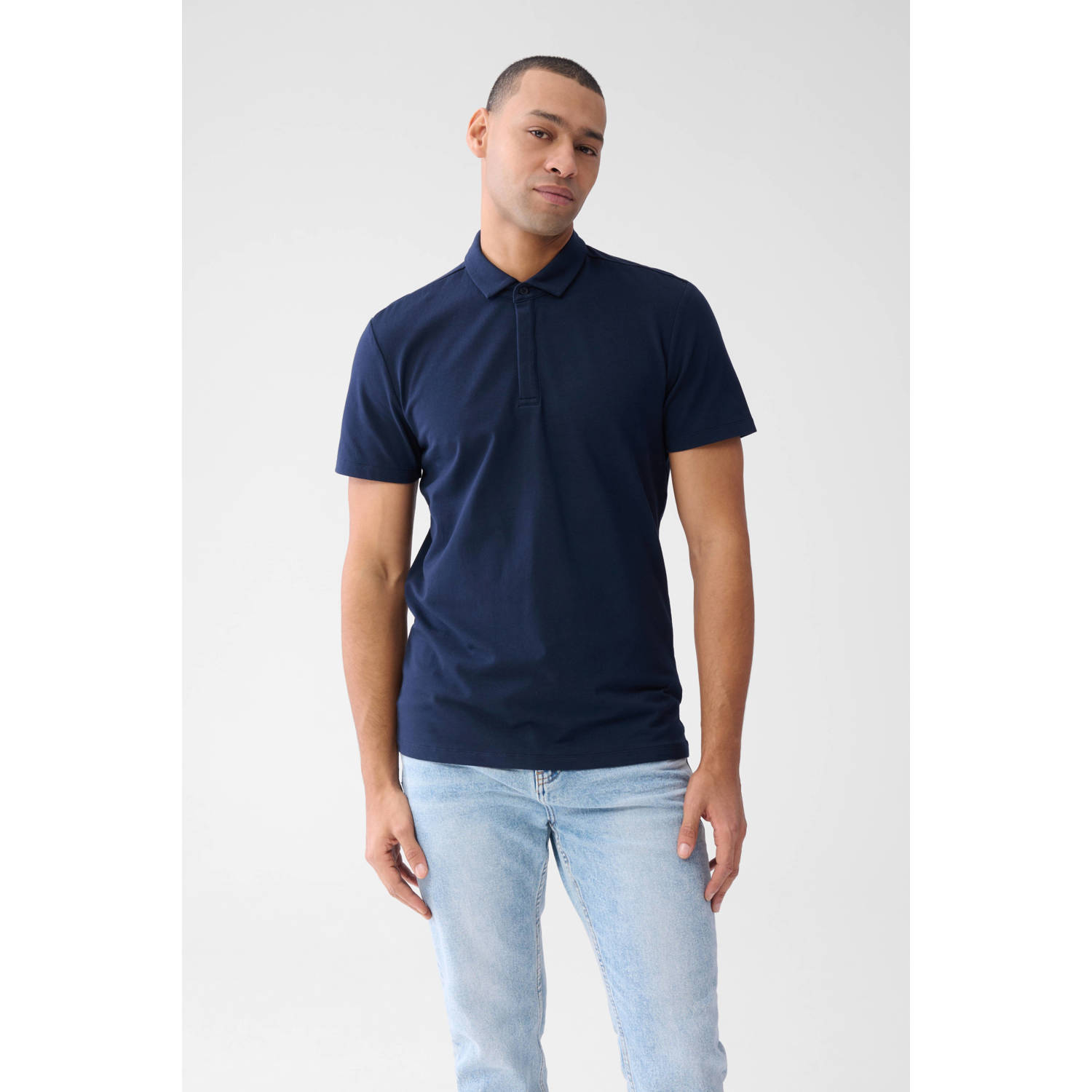 Shoeby regular polo blauw