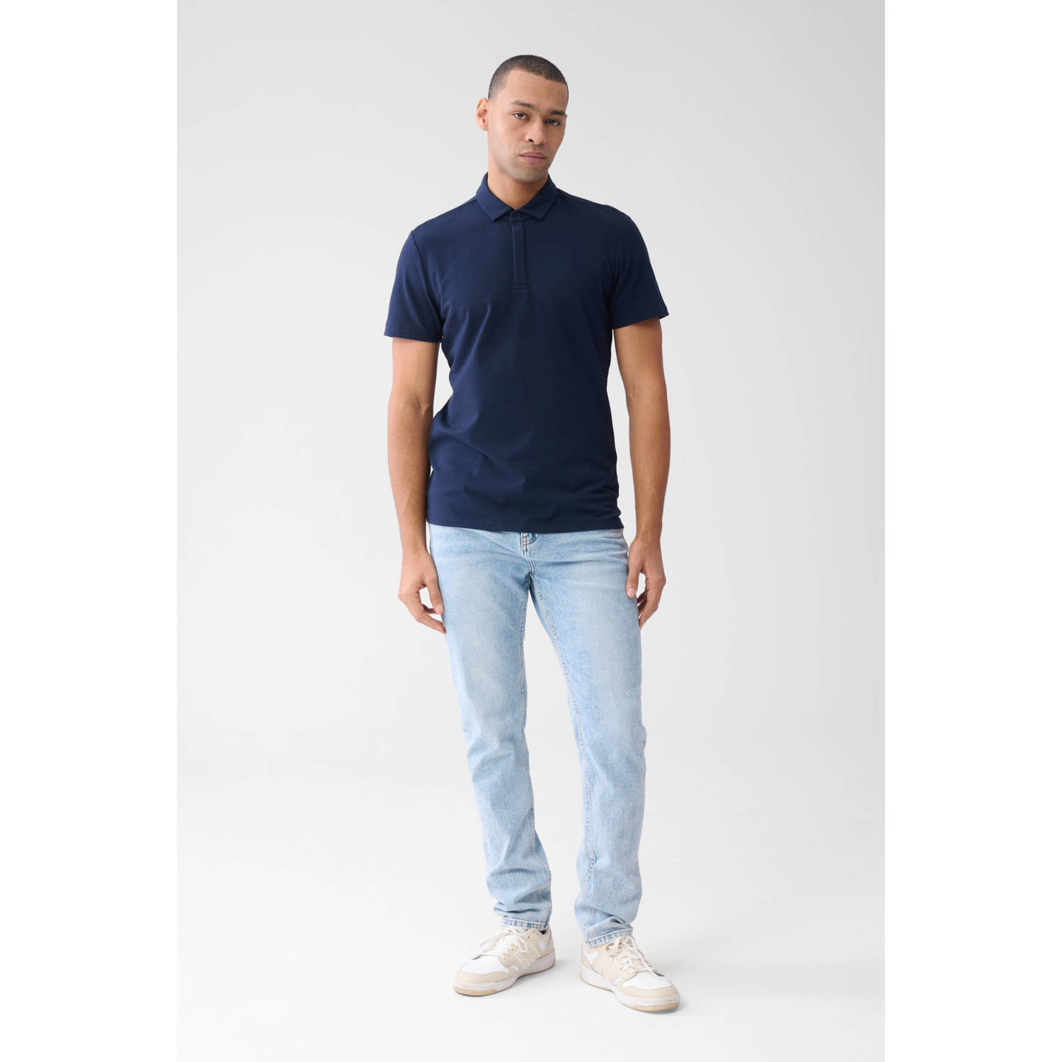 Shoeby regular polo blauw