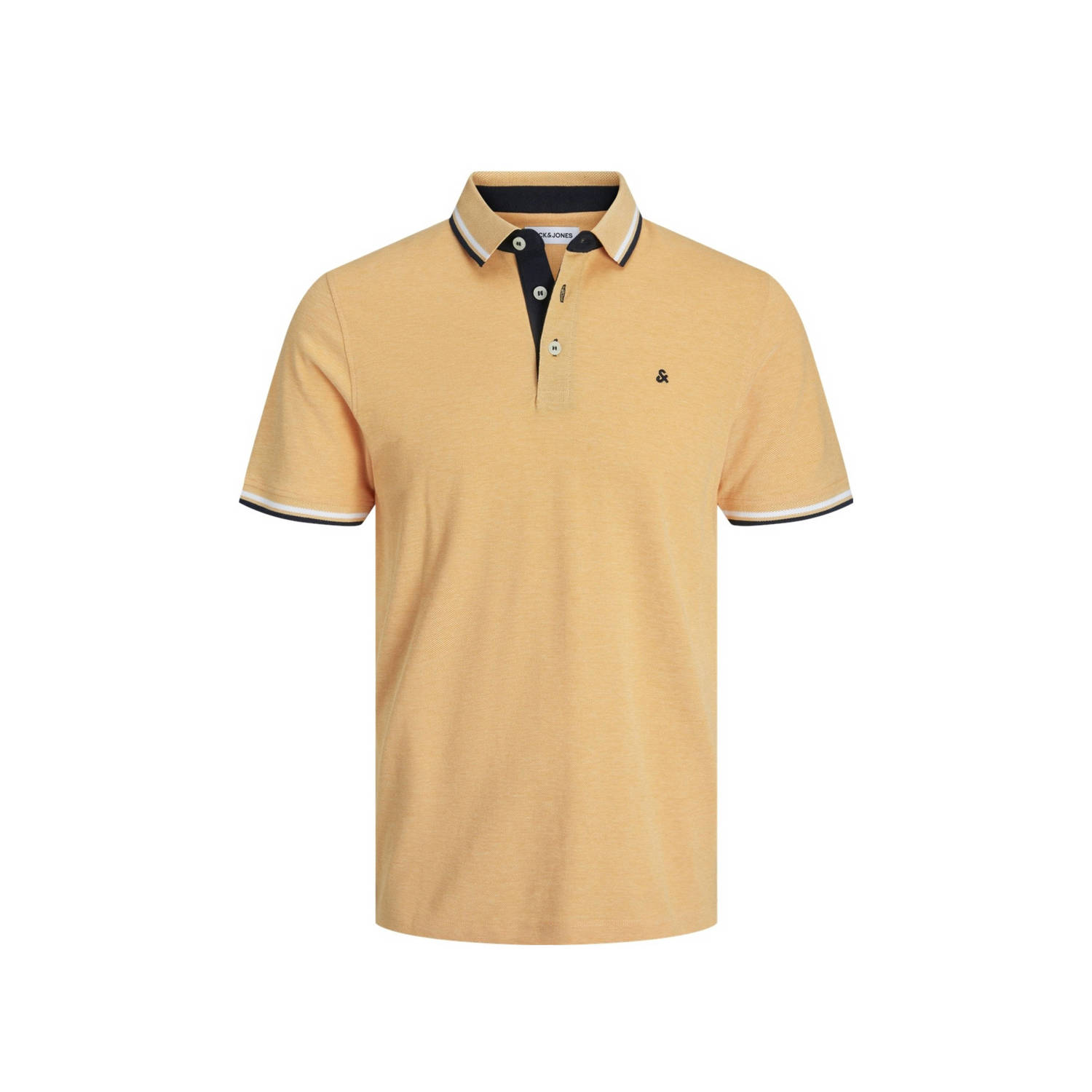 JACK & JONES PLUS SIZE polo JJEPAULOS Plus Size met logo apricot ice