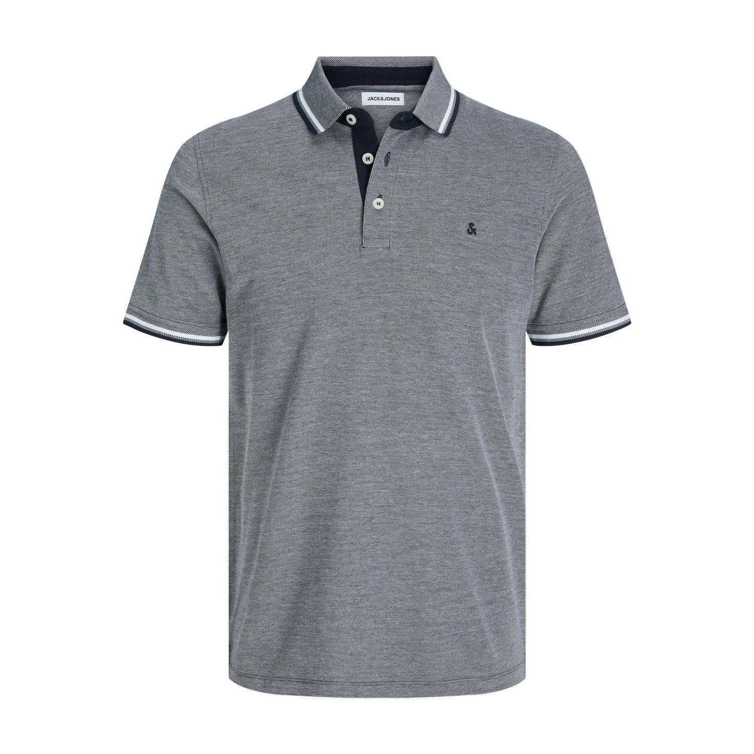 JACK & JONES PLUS SIZE polo JJEPAULOS Plus Size met logo blue depths