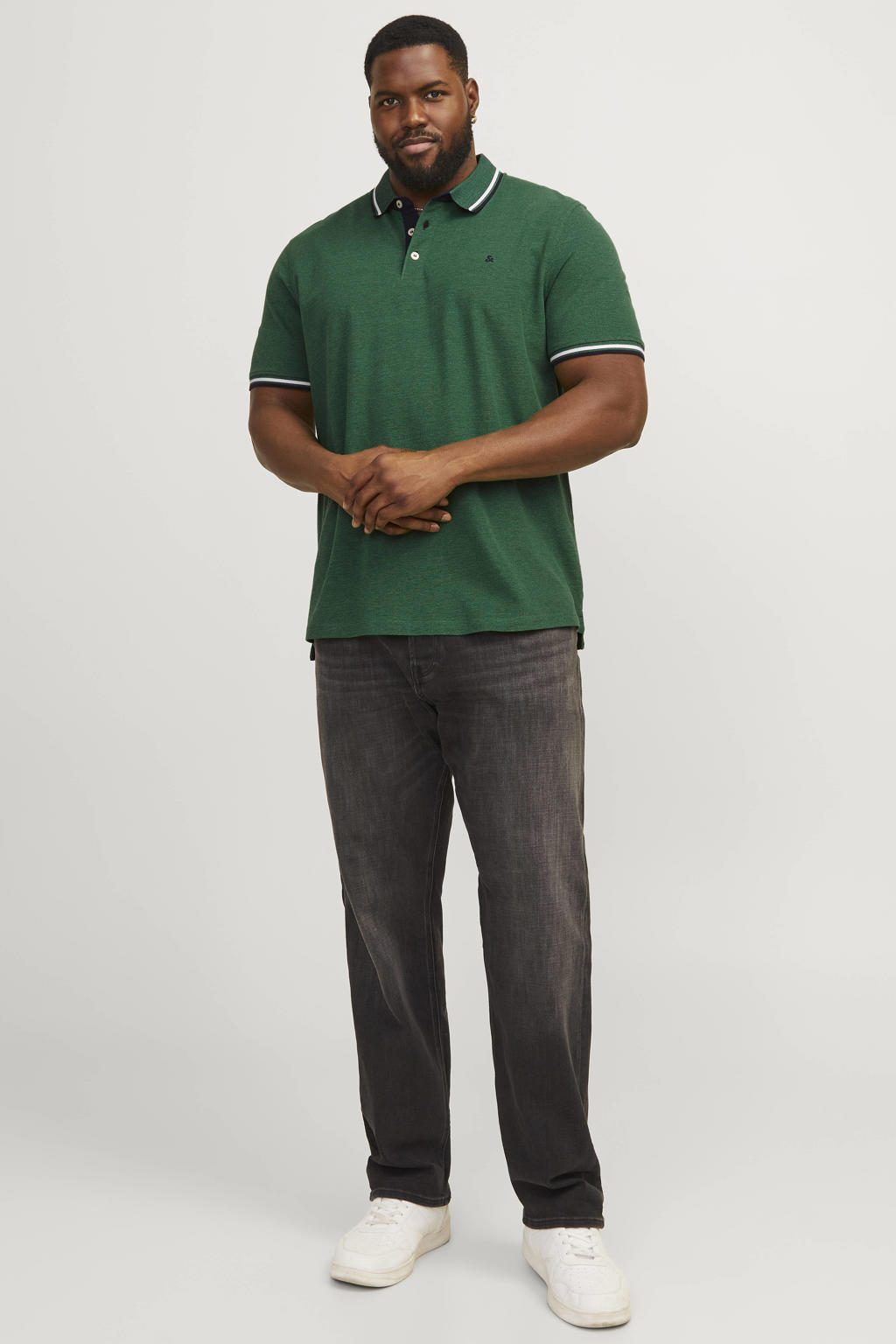 JACK & JONES PLUS SIZE polo groen