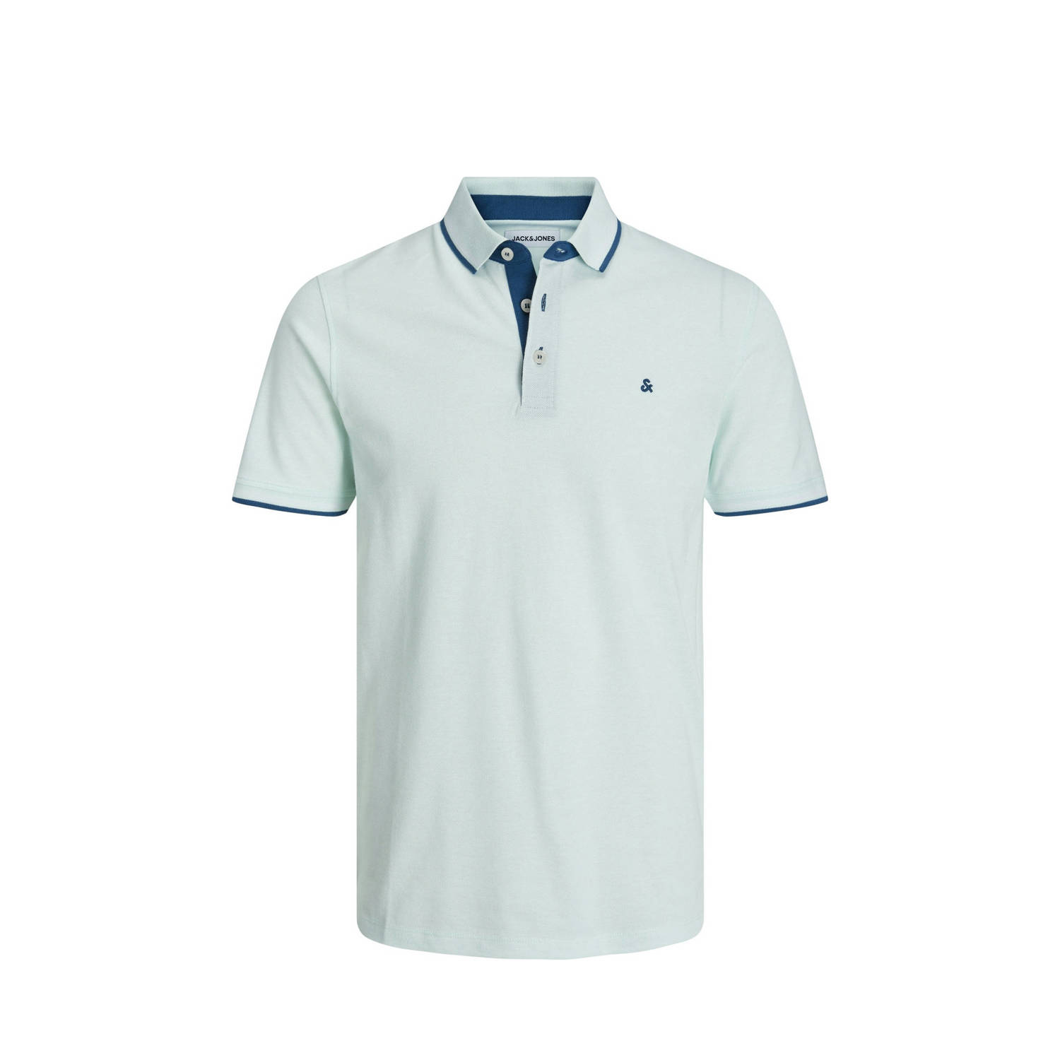 JACK & JONES PLUS SIZE polo JJEPAULOS Plus Size met logo soothing sea