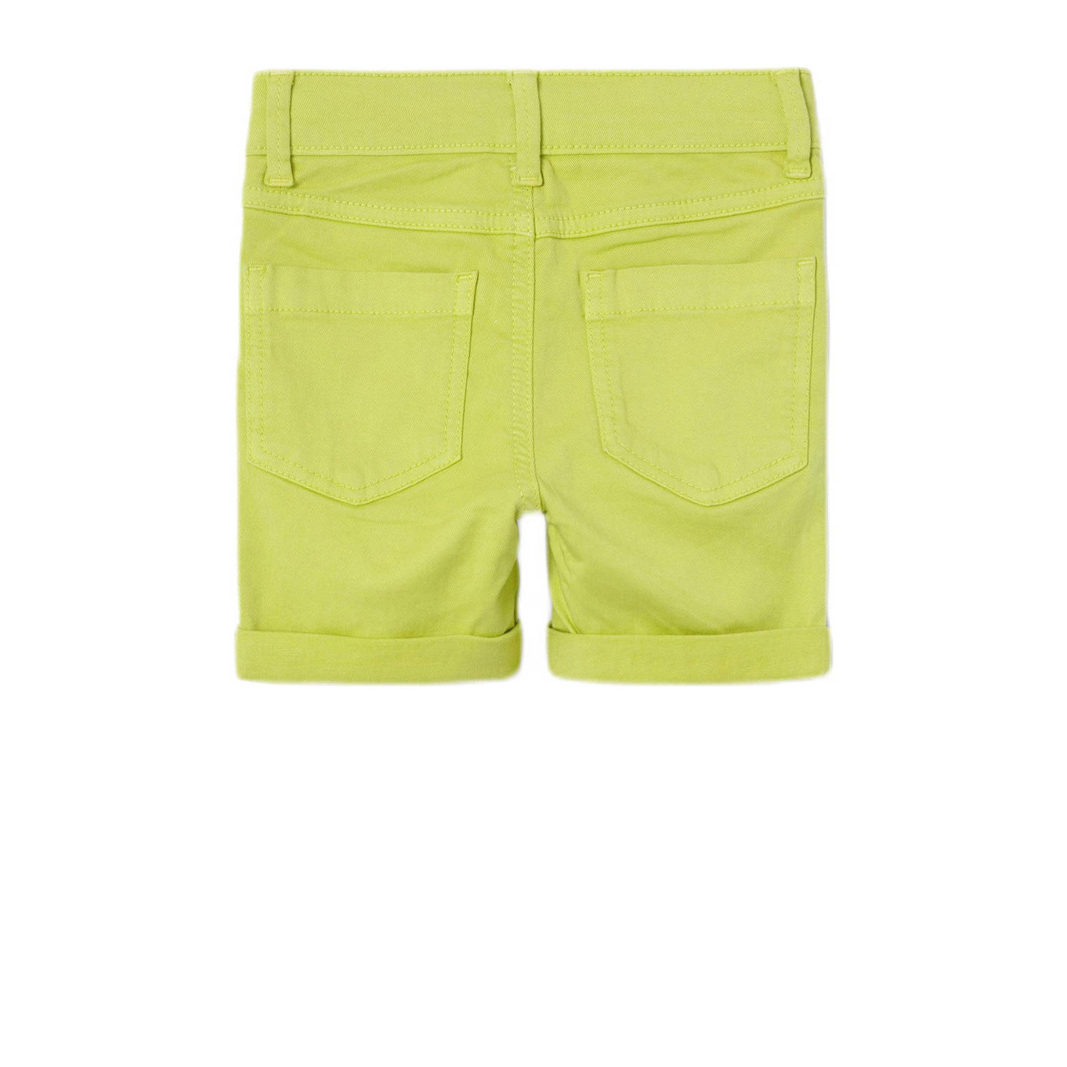 NAME IT MINI regular fit casual short NMMSILAS limegeel