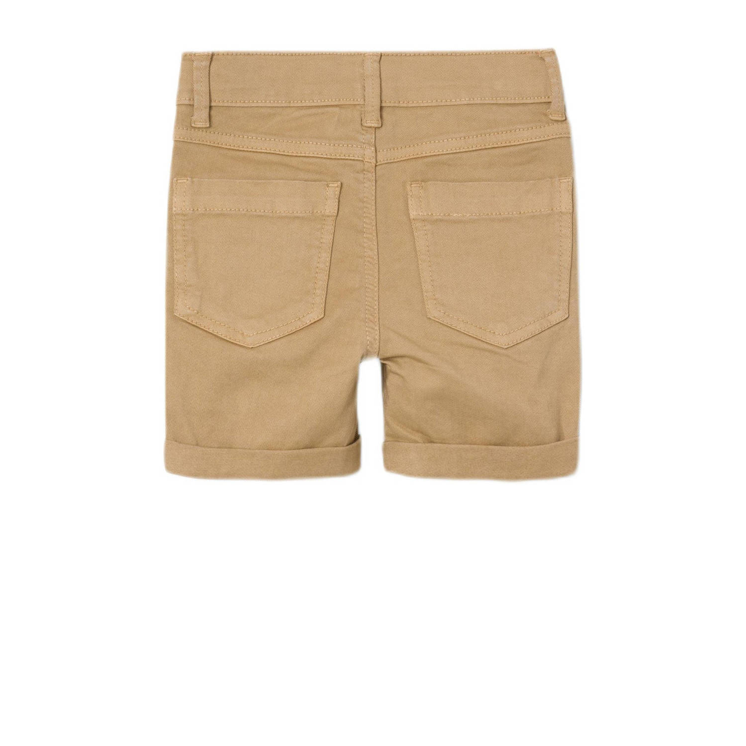 NAME IT MINI regular fit casual short NMMSILAS zand