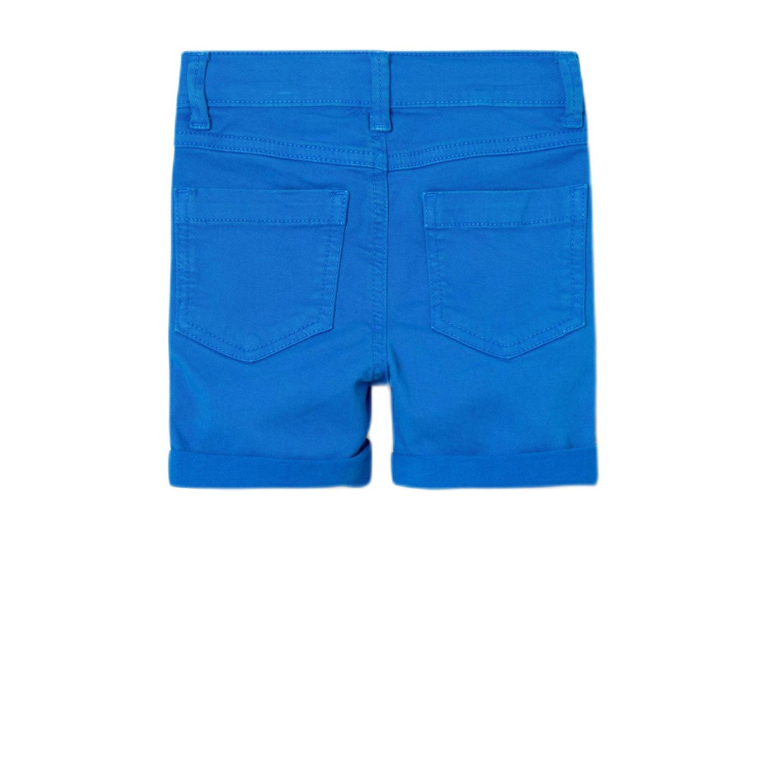 NAME IT MINI regular fit casual short NMMSILAS hardblauw