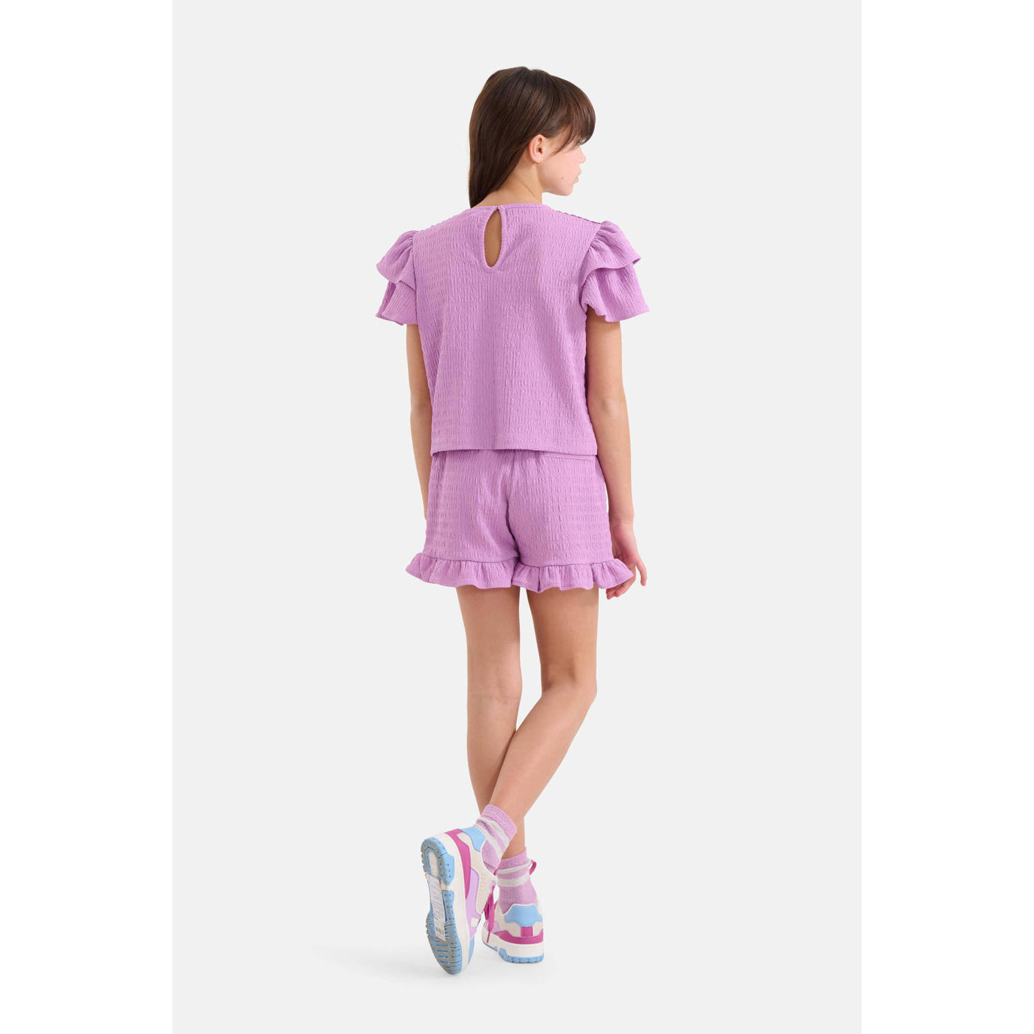 Shoeby regular fit casual short paars