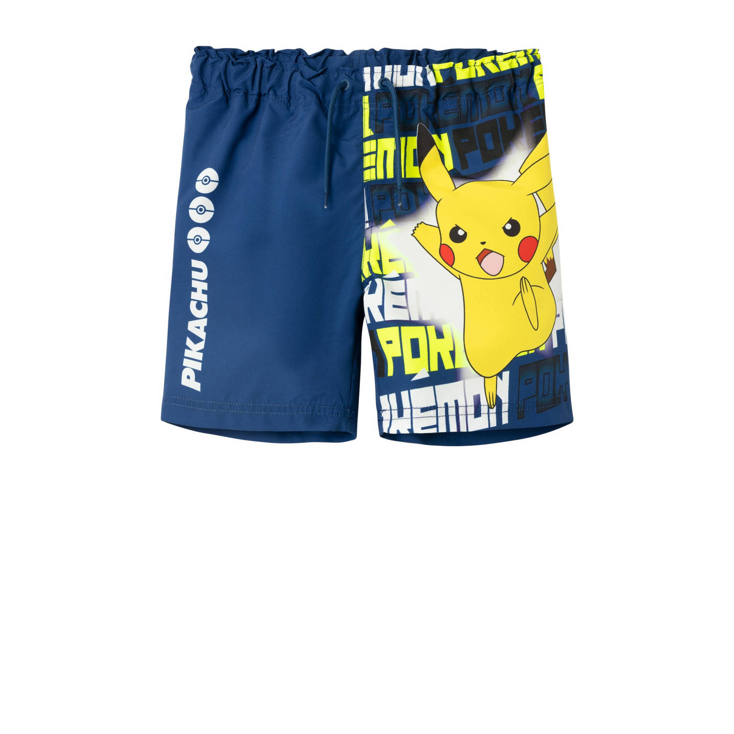 Name it KIDS Pokemon zwemshort NKMMAKHI met printopdruk blauw Jongens Polyester 110