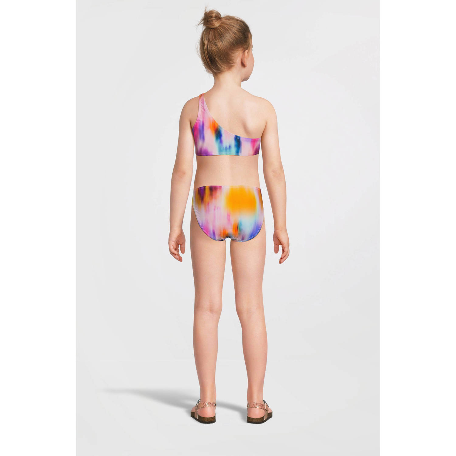 NAME IT KIDS one shoulder bikini NKFZELIA roze blauw oranje