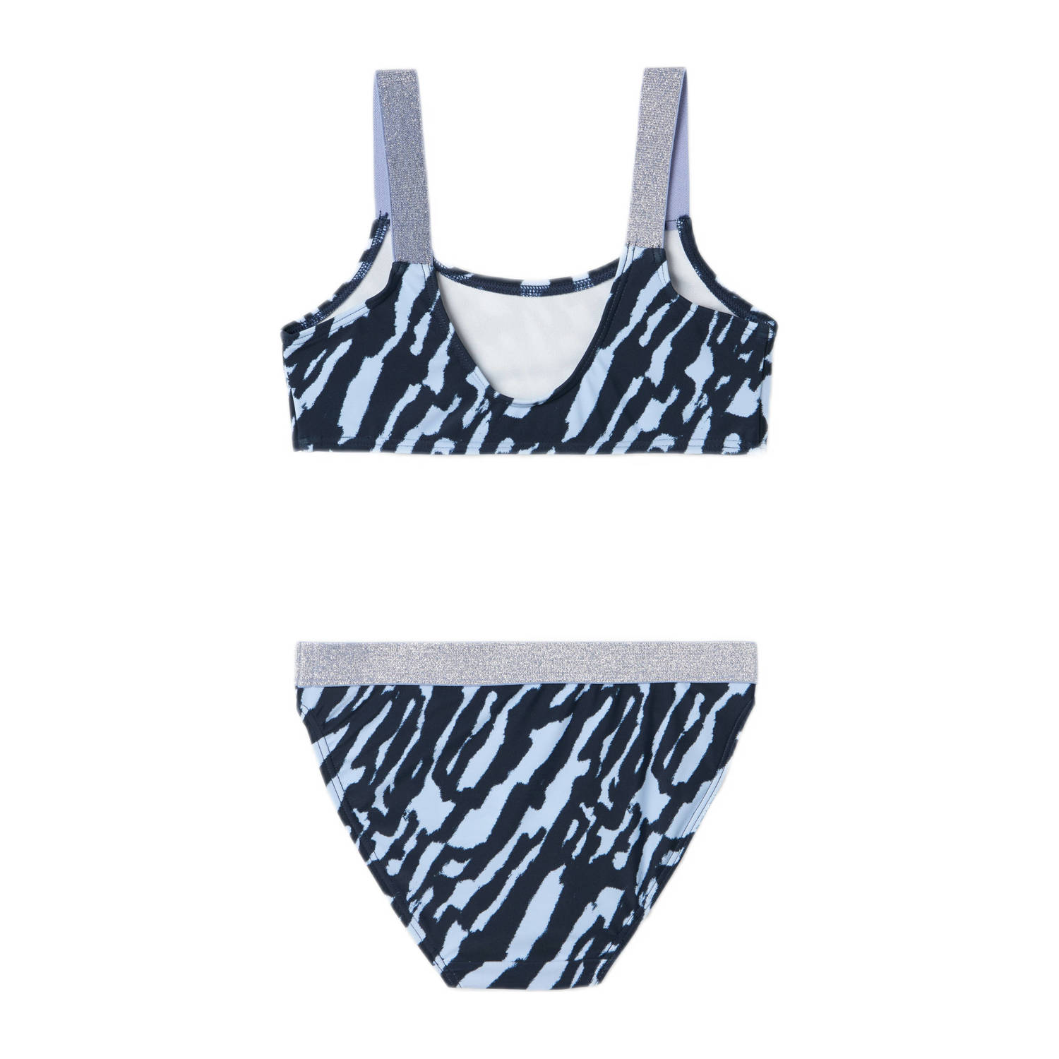 NAME IT KIDS crop bikini NKFZERIA blauw