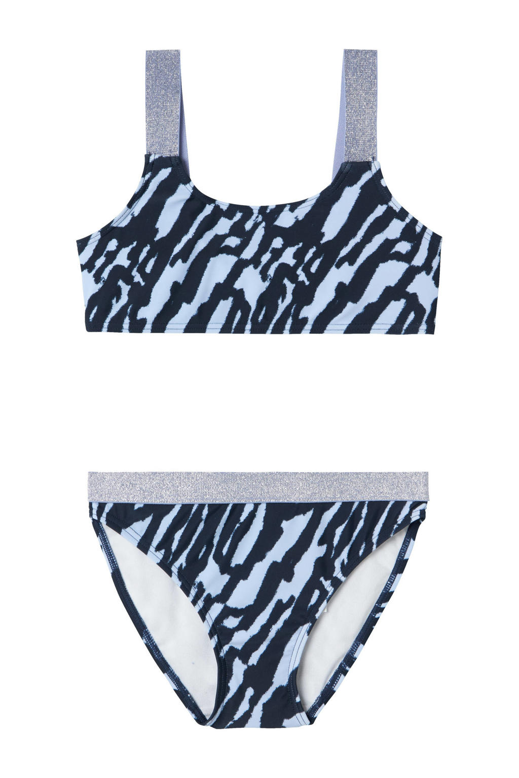 NAME IT KIDS crop bikini NKFZERIA blauw