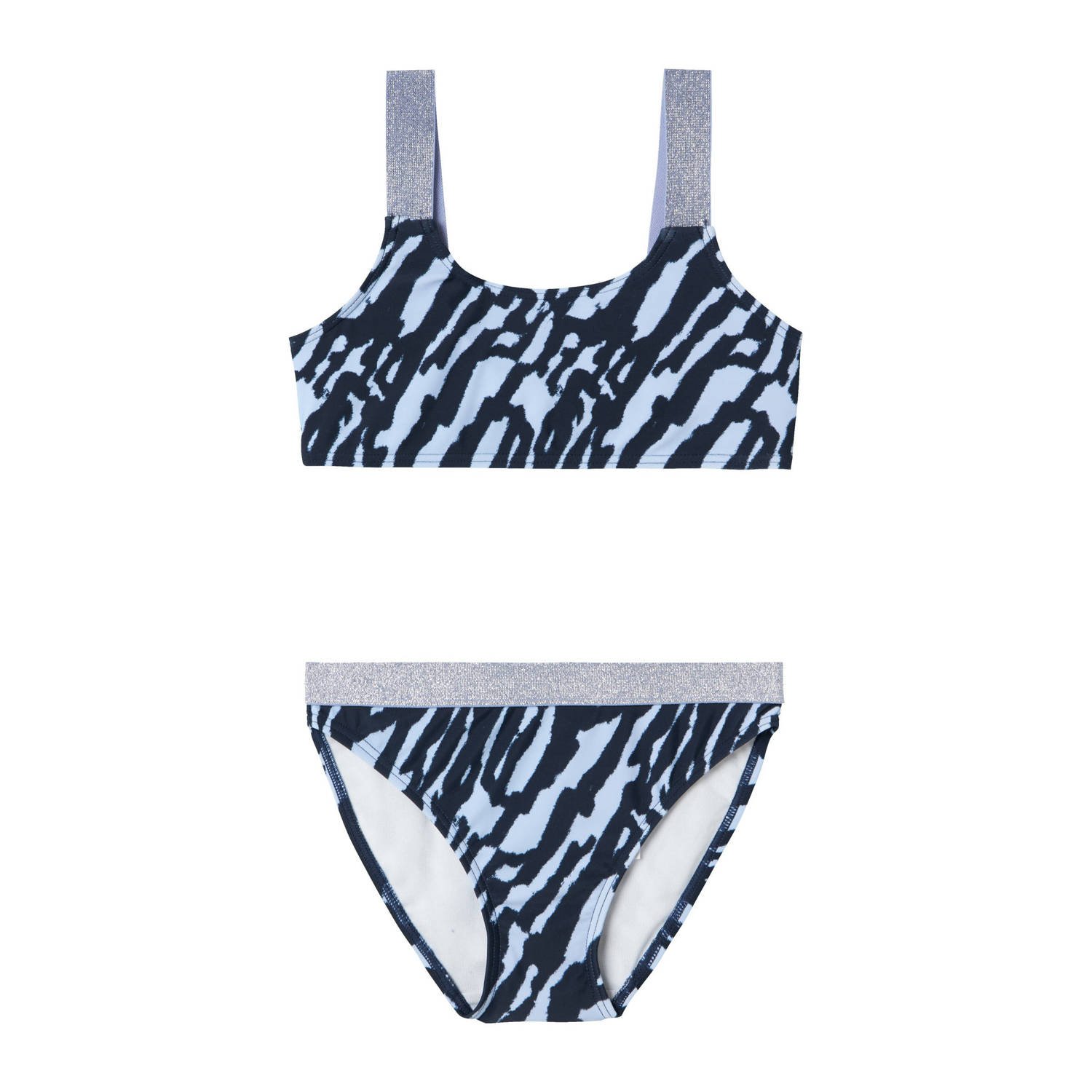 NAME IT KIDS crop bikini NKFZERIA blauw