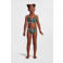 NAME IT KIDS crop bikini NKFZERIA  donkerblauw/groen/roze