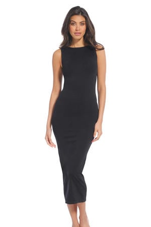 Dames Mini-jurk Bodycon Wit Mouwloos Blote rug Koude scho Dames Mini-jurk Bodycon Wit Mouwloos Blote rug Koude scho
