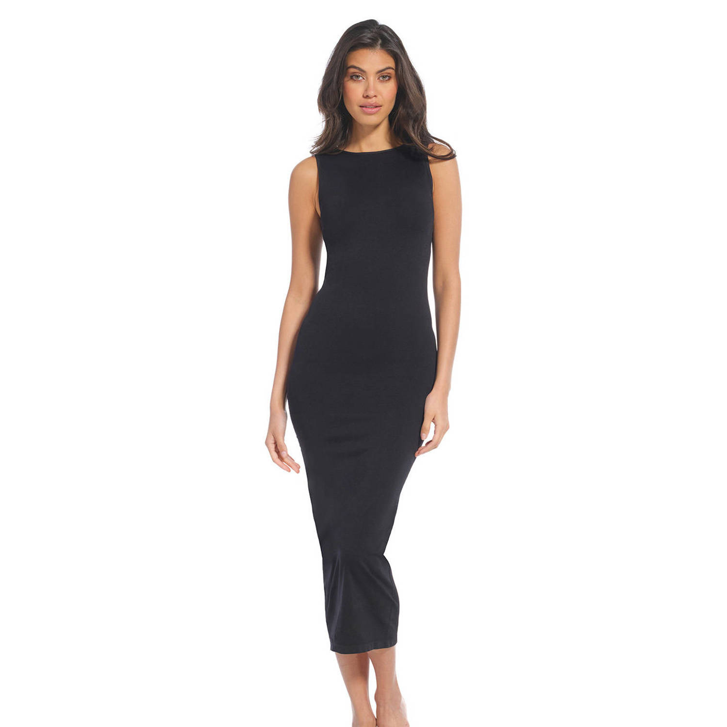 Magic bodyfashion Midi-jurk met ronde hals