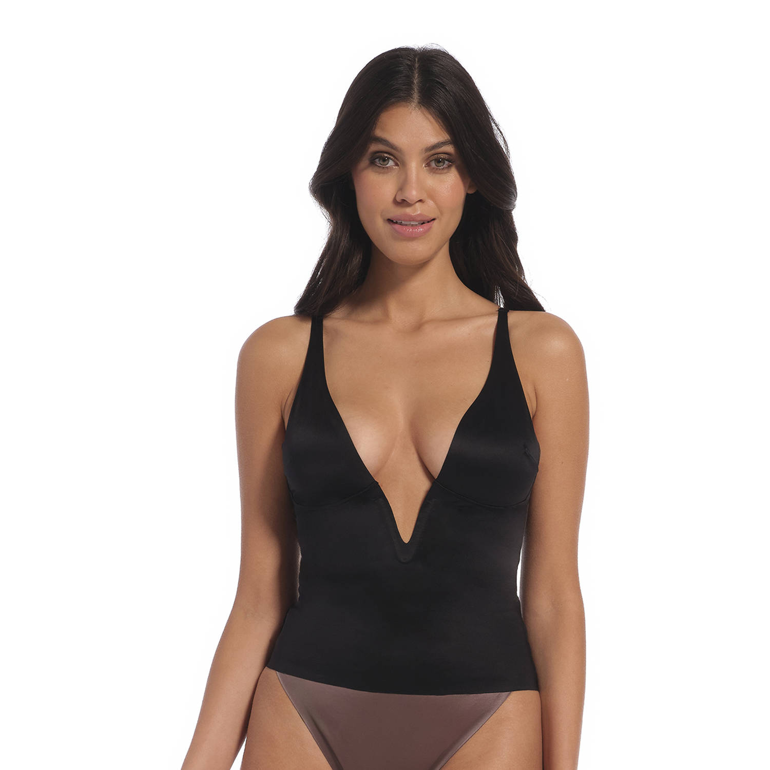 MAGIC Bodyfashion corrigerend hemd Gloss Low Plunge zwart