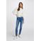 Morgan skinny jeans medium blue denim