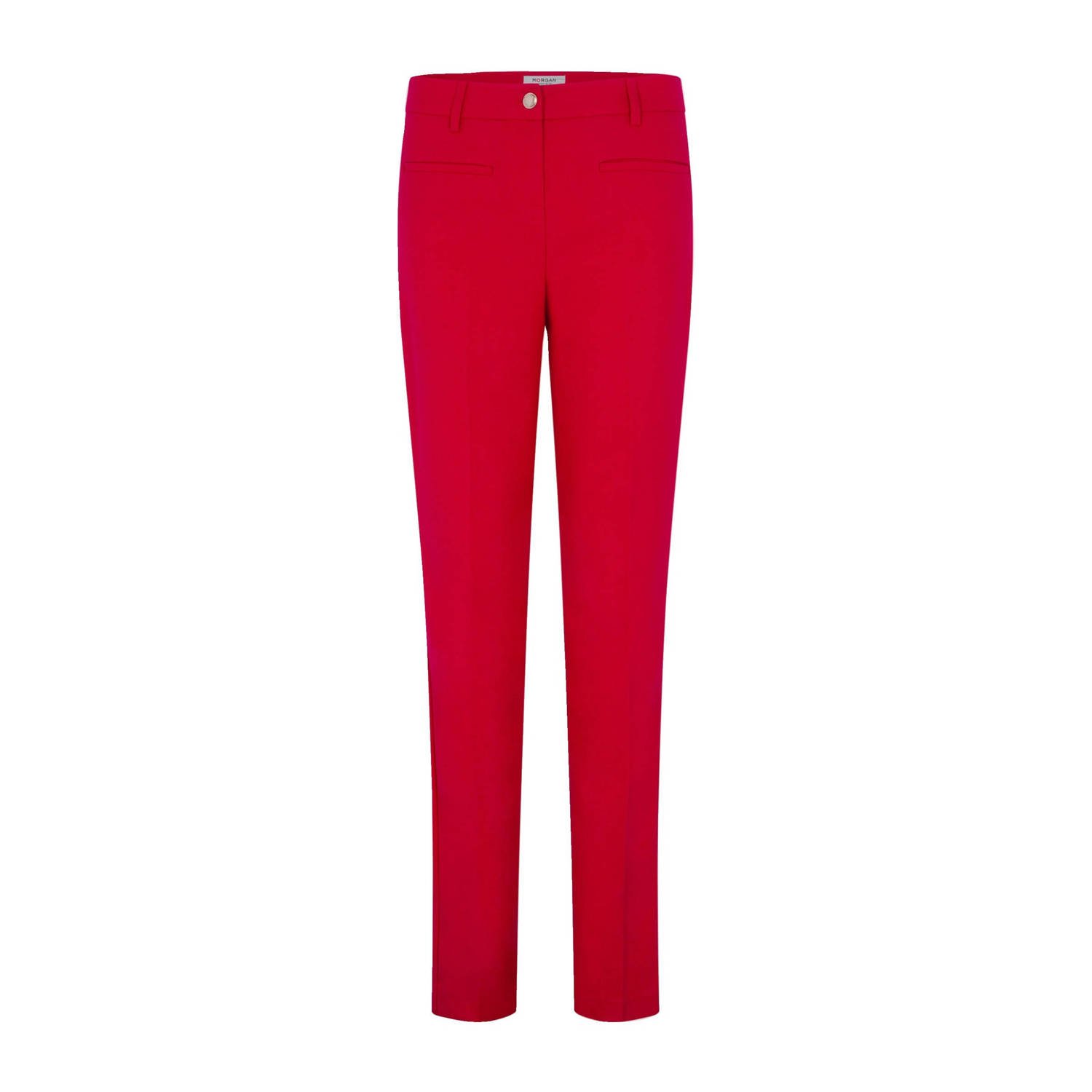 Morgan straight fit pantalon rood