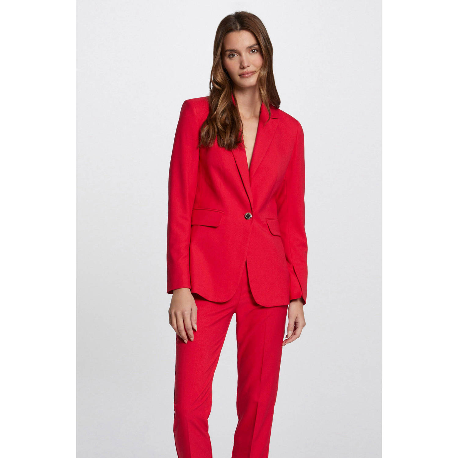 Morgan rechtvallende blazer rood