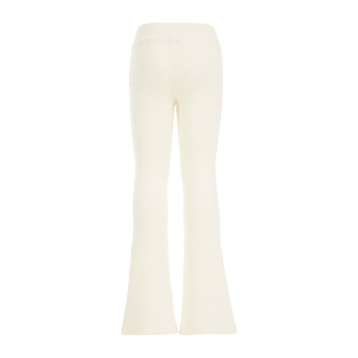 WE Fashion flared broek ecru