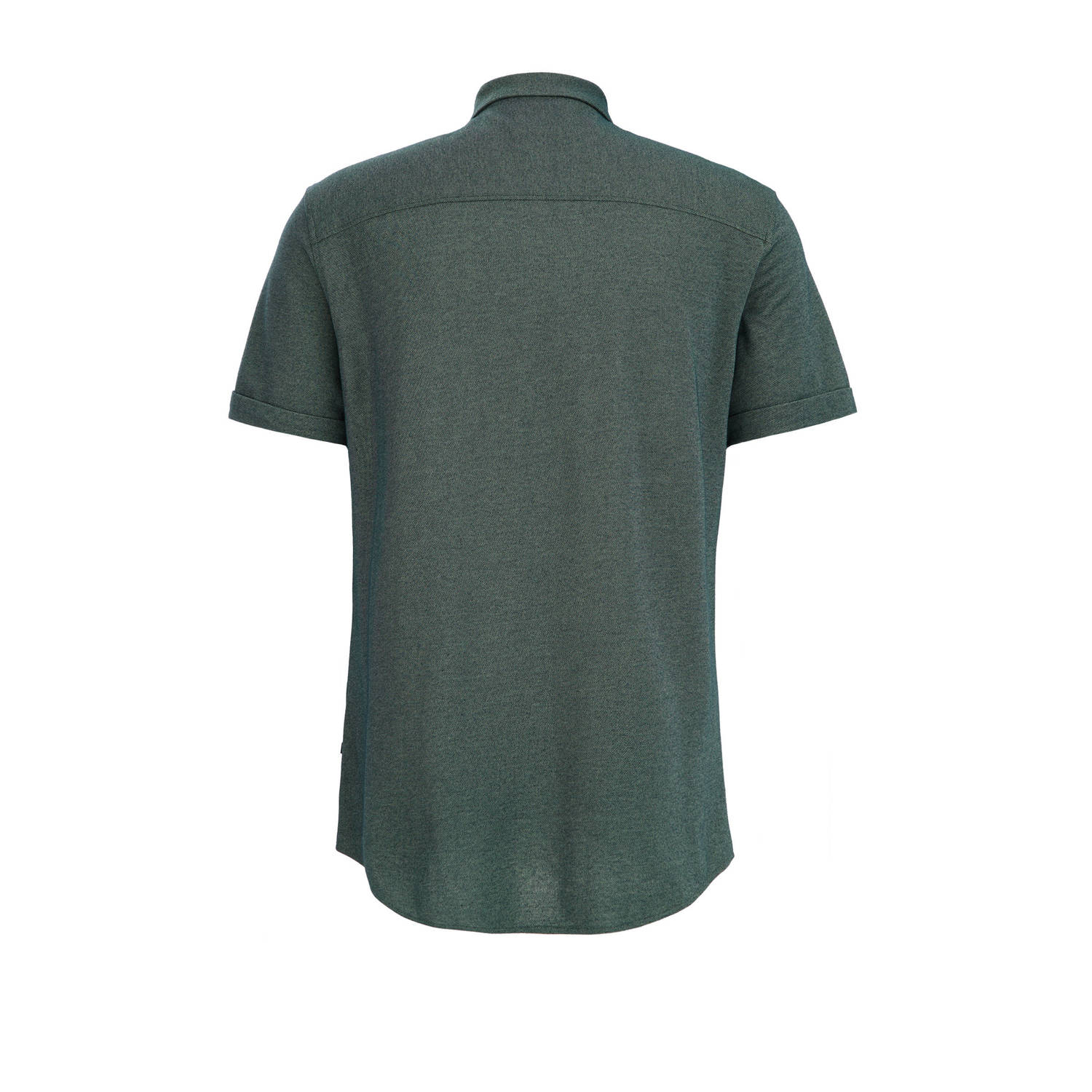 WE Fashion WE Fundamentals slim fit overhemd dark green