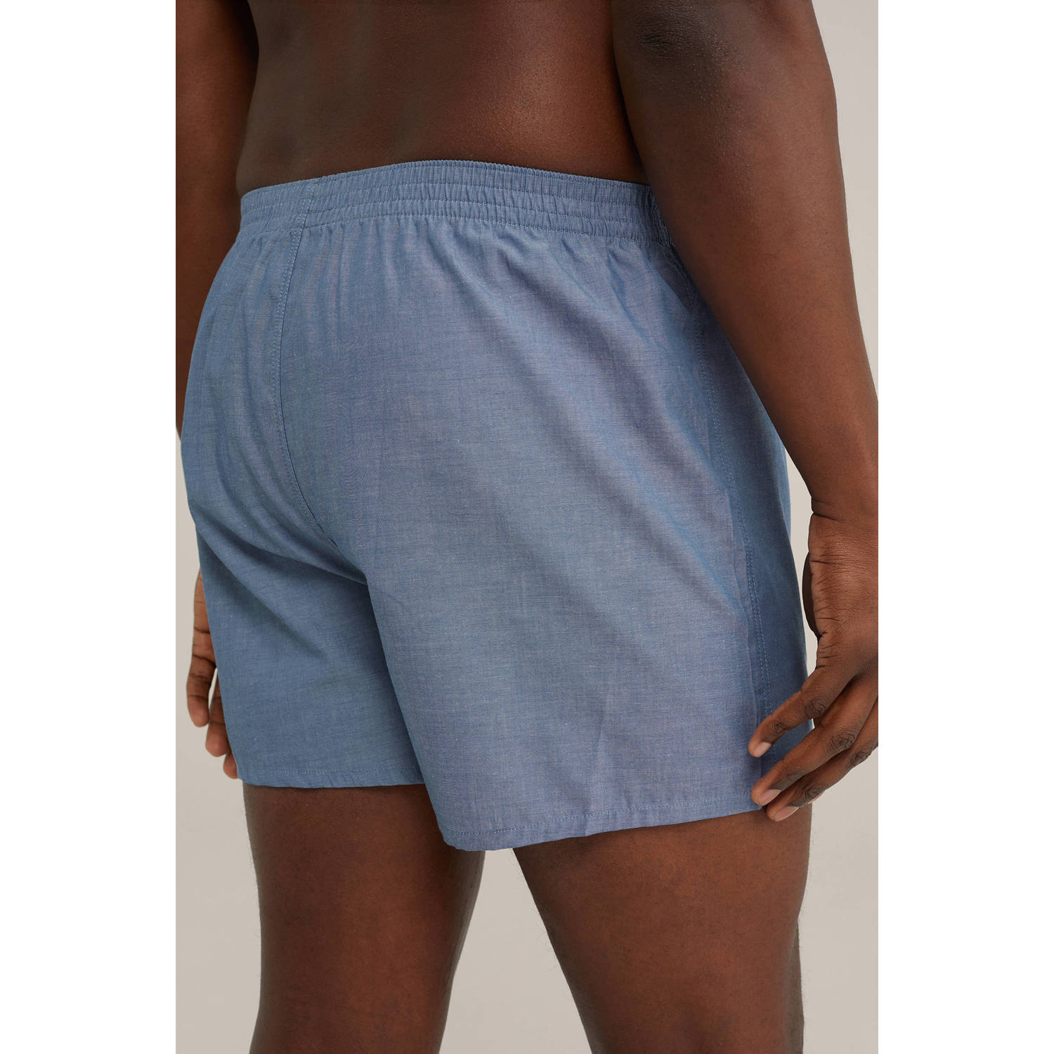 WE Fashion wijde boxershort blauw