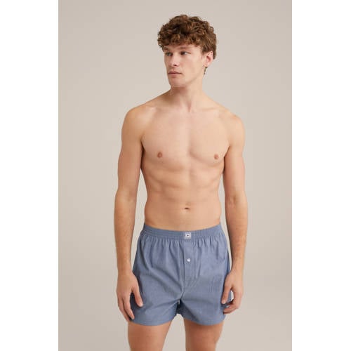 WE Fashion wijde boxershort blauw afbeelding