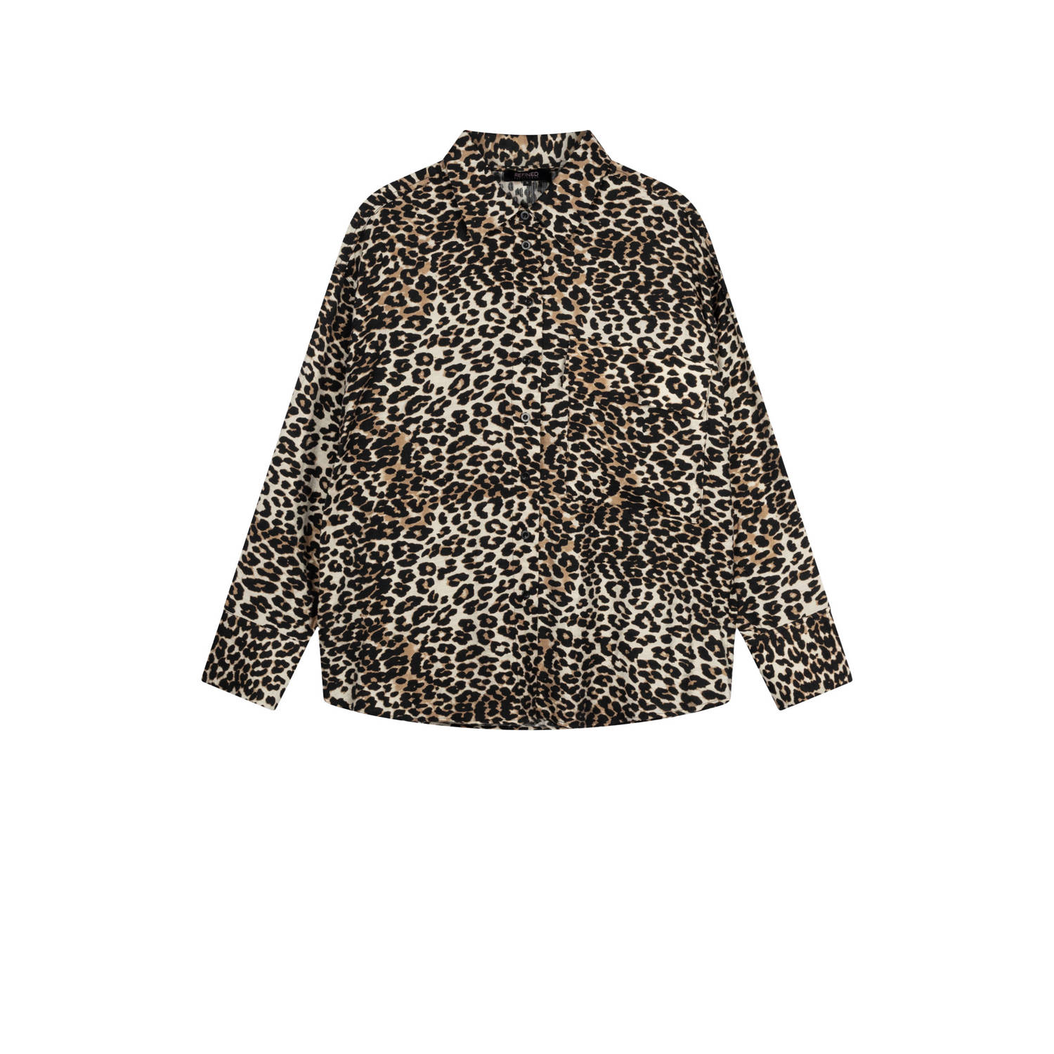 Refined Department Flowy Animal Print Blouse Mikia Brown Dames