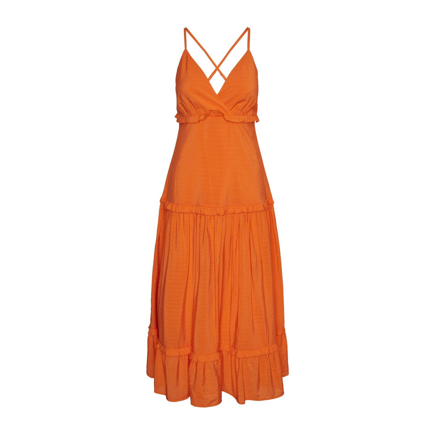 Y.A.S. Dames Jurken Yassymilla Strap Maxi Dress Oranje