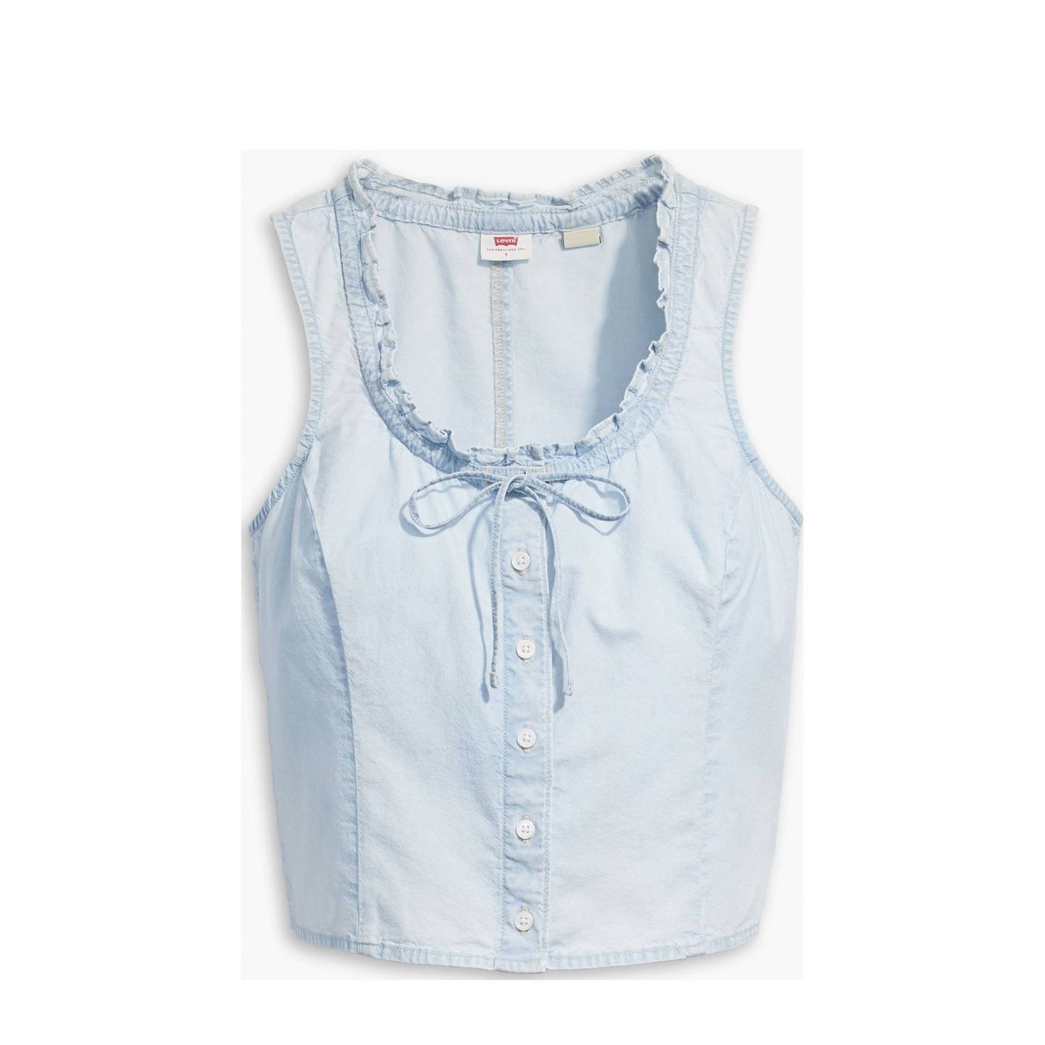 Levi's top light blue denim