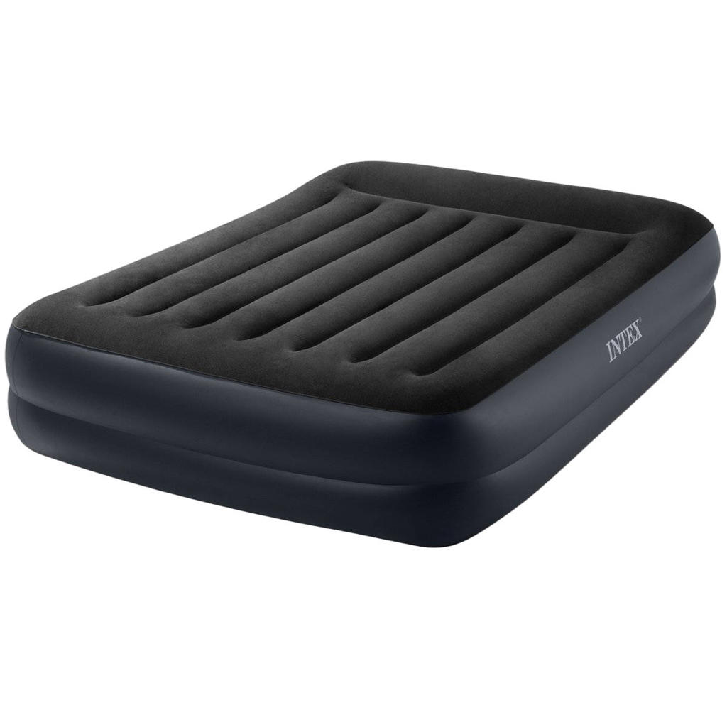 Intex Queen Essential Rest Luchtbed Met Fiber-Tech En Ingebouwde Pomp - 152x203x46 Cm