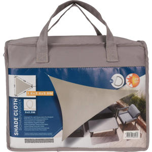 schaduwdoek driehoek taupe (360 cm)
