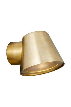 wandlamp buiten Aleria - rond - goud