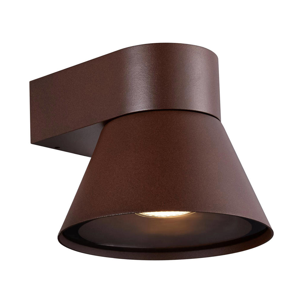 Nordlux wandlamp buiten Kyklop - rond - bruin