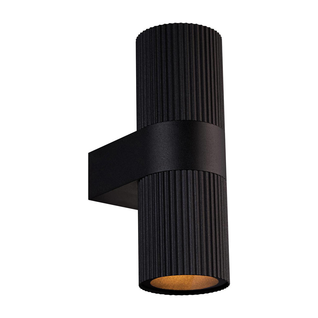 Nordlux wandlamp buiten Kyklop - rond - zwart