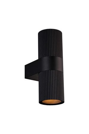 wandlamp buiten Kyklop - rond - zwart