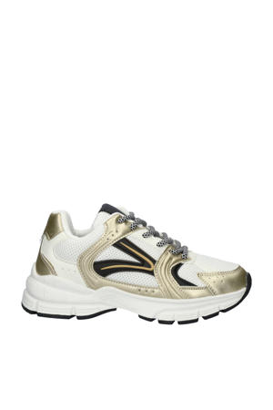   chunky sneakers wit/goud