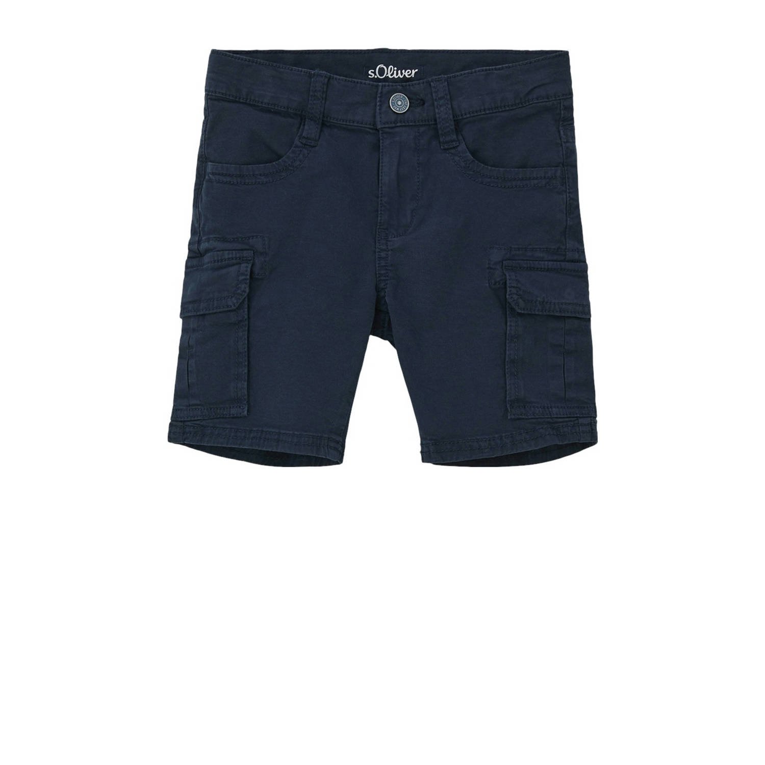 S.Oliver cargo short navy Korte broek Blauw Jongens Katoen Effen 104