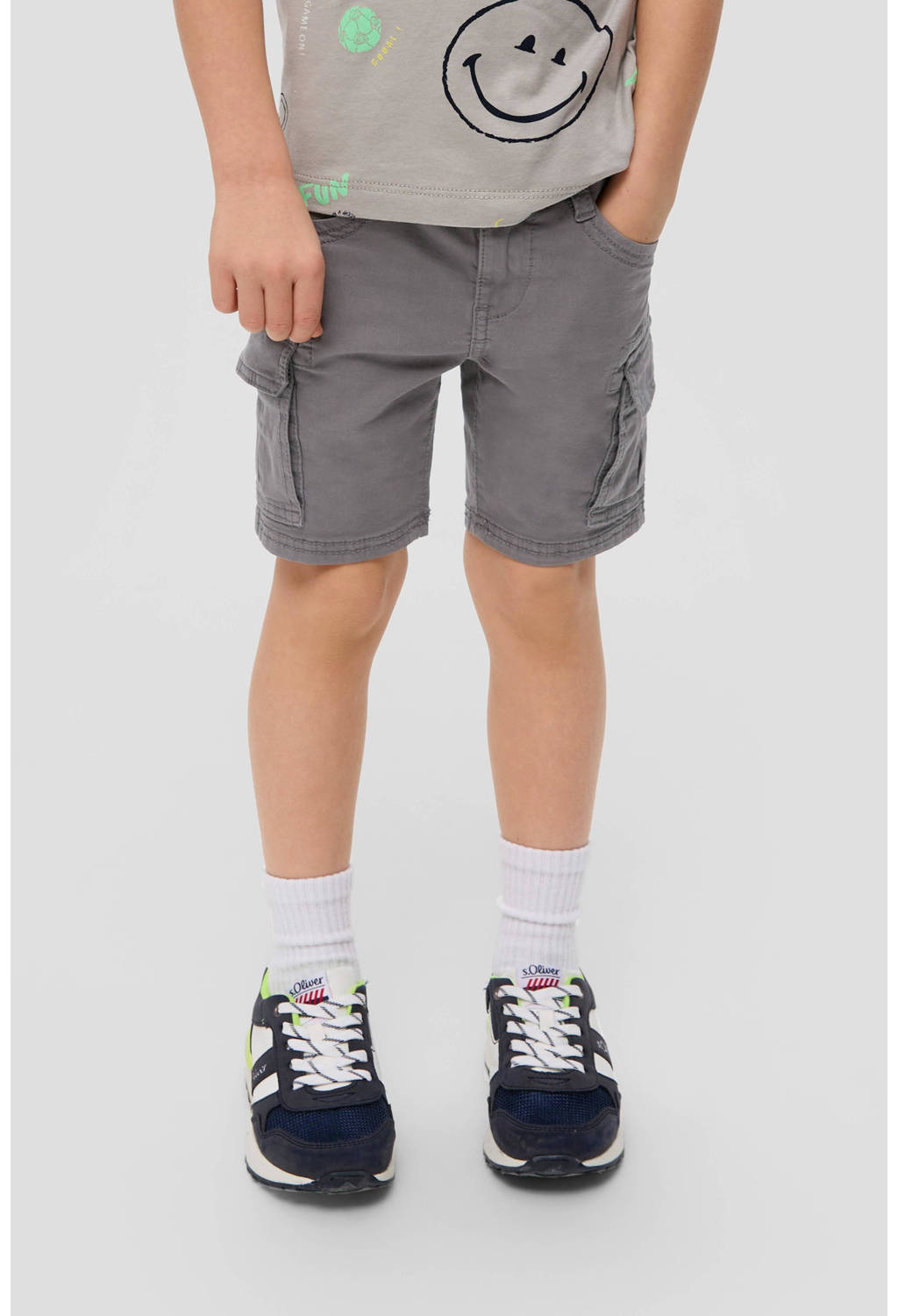 s.Oliver cargo short grijs